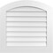 Ekena Millwork Arch Top Surface Mount PVC Gable Vent: Functional, w/ 3-1/2"W x 1"P Standard Frame, 30"W x 30"H GVPAR30X3001SF - alternate 1